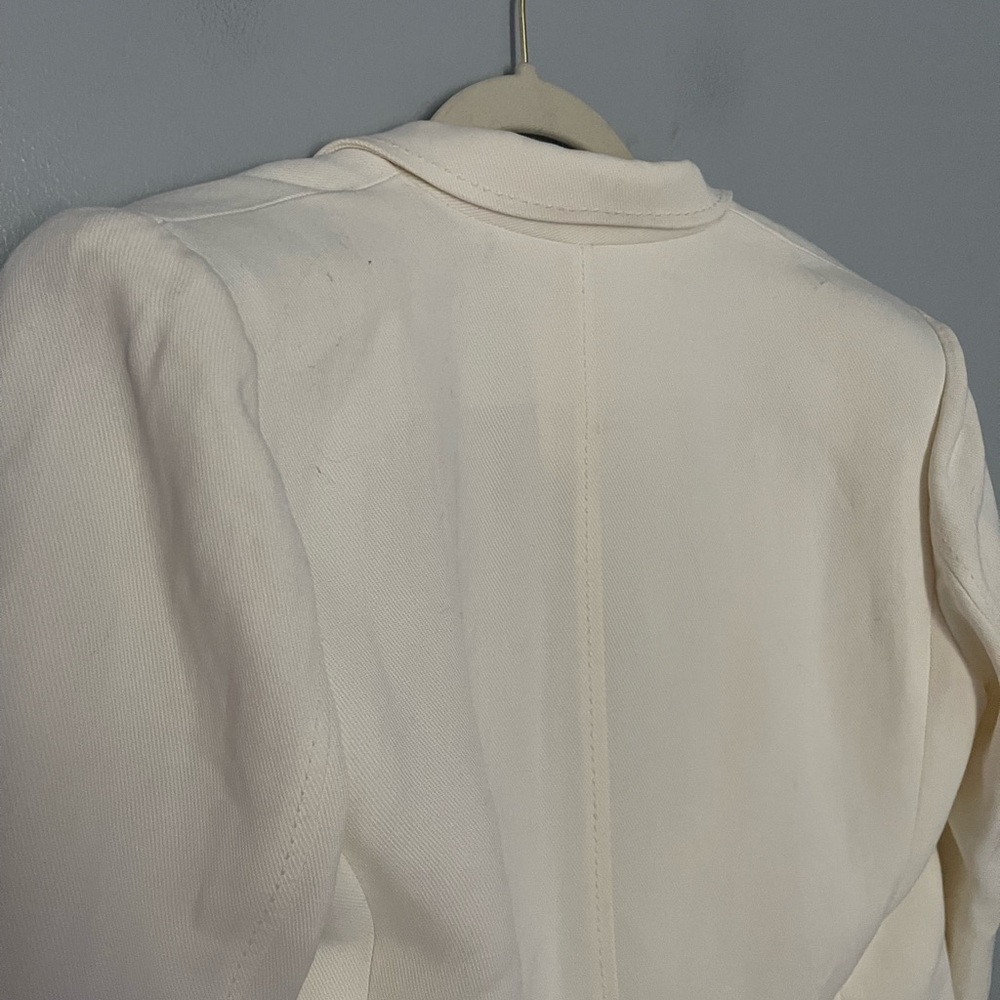 Magaschoni collection ivory overstitched blazer XL - Picture 5 of 15